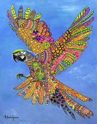 Aayesha Noor, 18 x 24 Inch, Oil on Canvas, Birds Painting, AC-AYNR-020